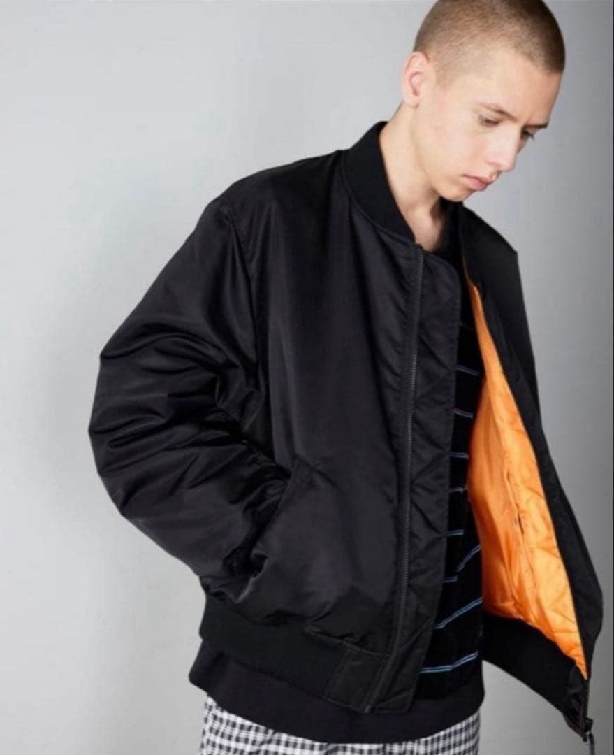 美品✨　BEAMS MA-1 サーモライト　リラックスフィット　ブラック　M