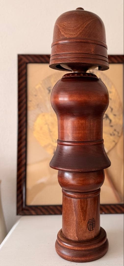 51cm重量約2.3kg 関口三作 作 創作こけし「武人」内閣総理大臣賞受賞作家