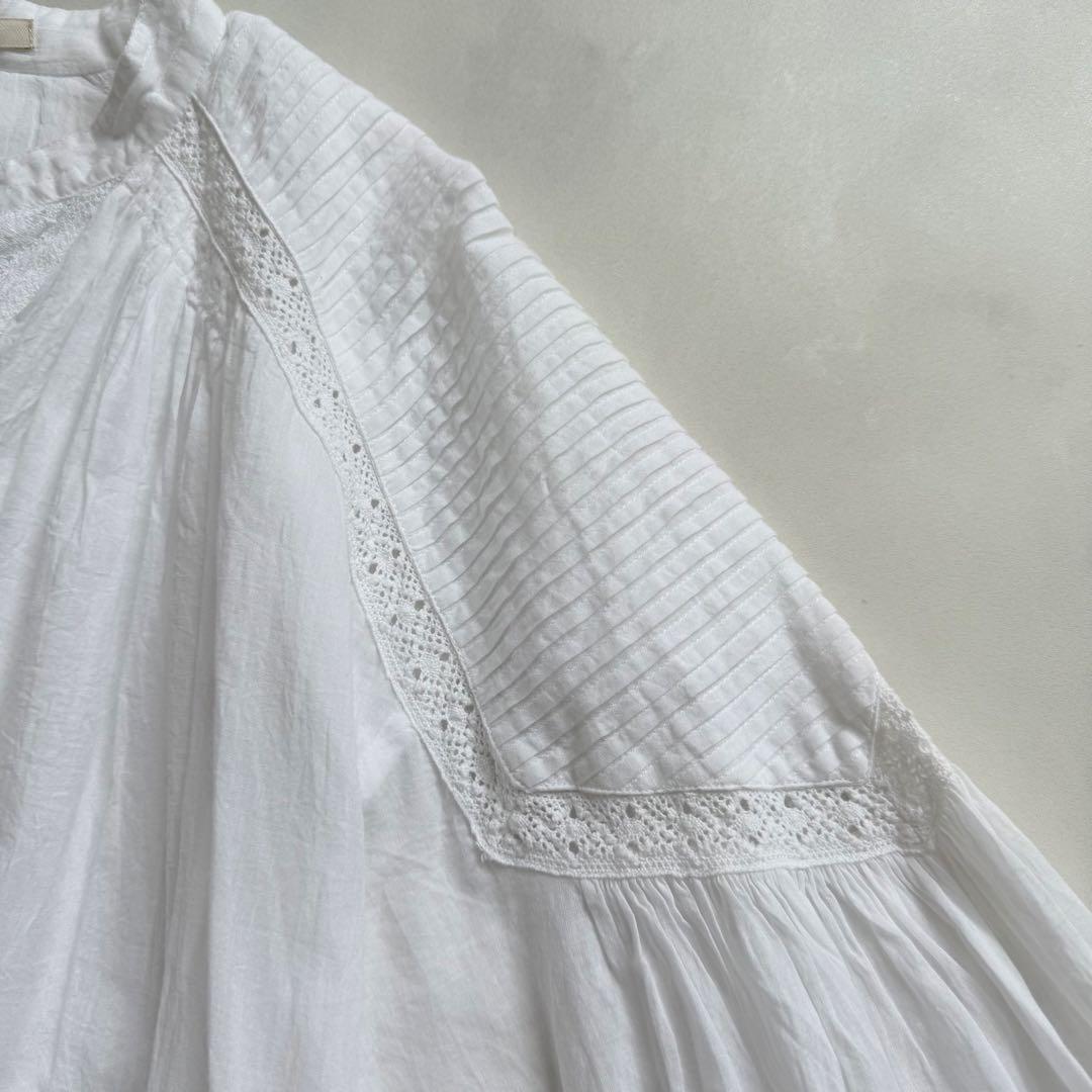 ne Quittez pas ヌキテパ　コットンレースピンタックドレス