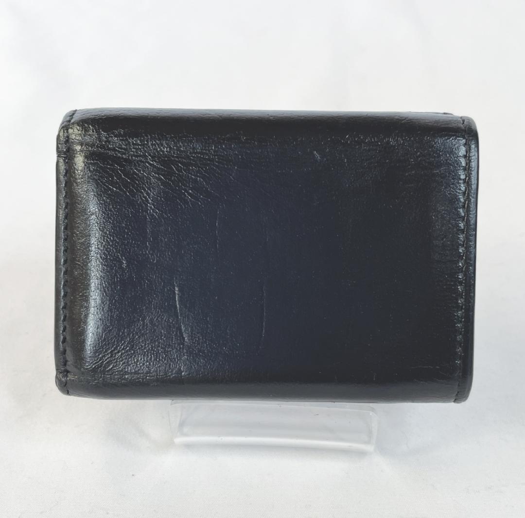 年末特価！ 【BALENCIAGA（バレンシアガ）】B.ロゴ ミニウォレット 黒