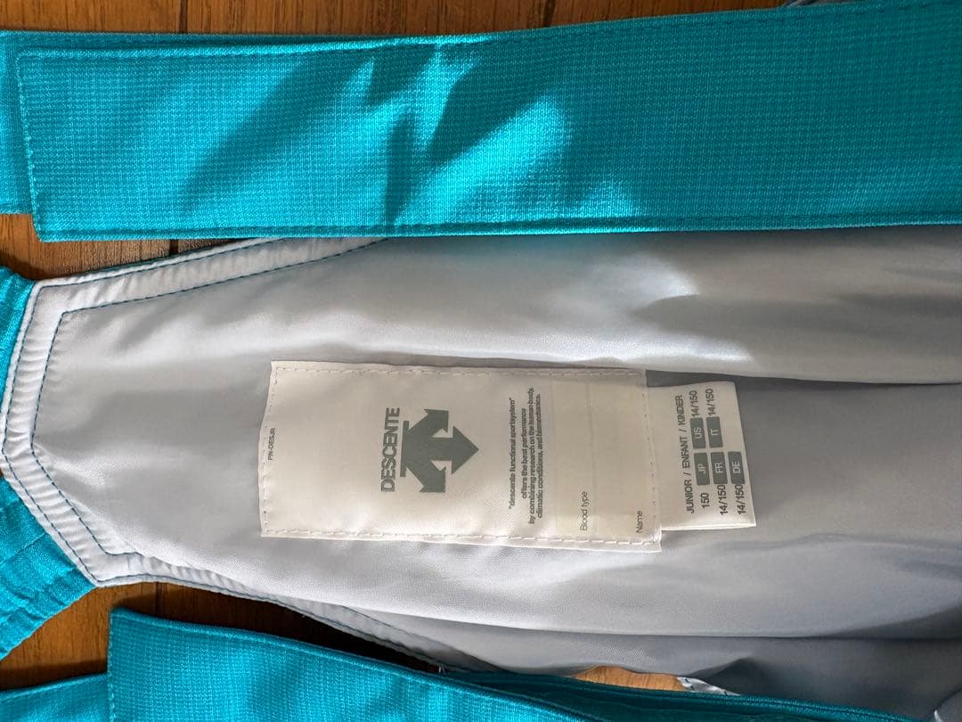 DESCENTE スキーウェア 150サイズ ネイビー/アクア