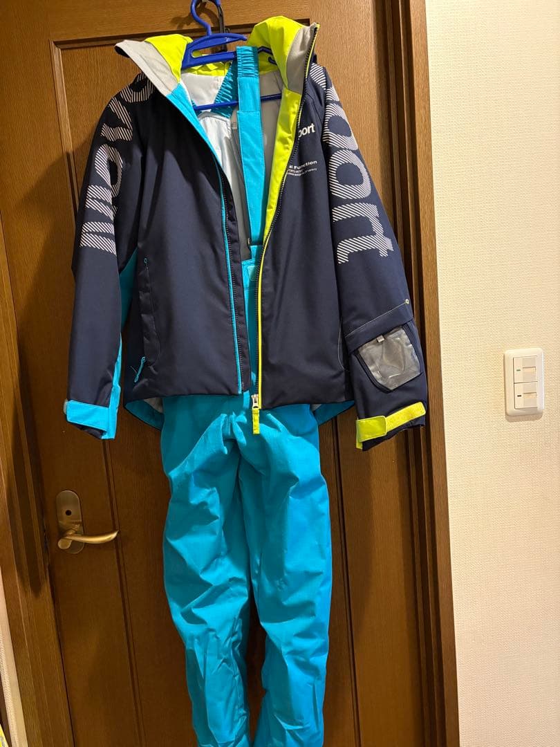 DESCENTE スキーウェア 150サイズ ネイビー/アクア