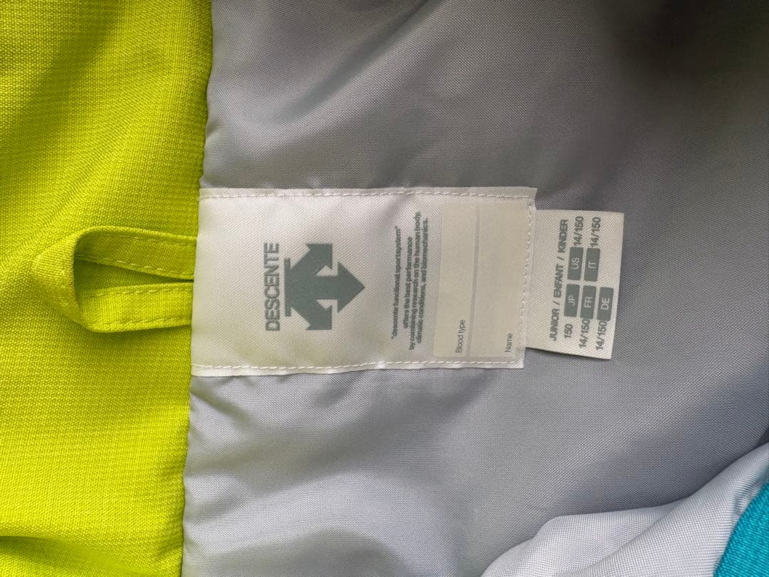 DESCENTE スキーウェア 150サイズ ネイビー/アクア