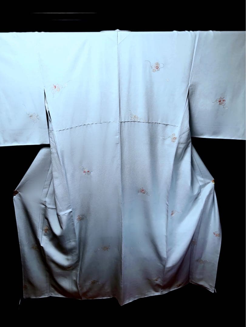 お値下げ致しました 極上の逸品 正絹 飛び柄小紋 京友禅 金彩友禅