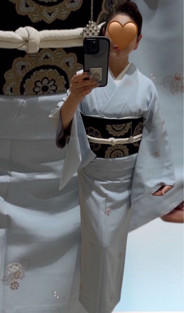 お値下げ致しました 極上の逸品 正絹 飛び柄小紋 京友禅 金彩友禅