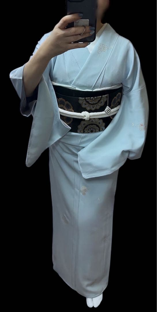 お値下げ致しました 極上の逸品 正絹 飛び柄小紋 京友禅 金彩友禅