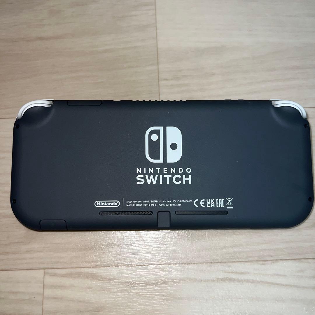 ニンテンドー　switch lite スイッチ　グレー　正規品　充電器、箱付き