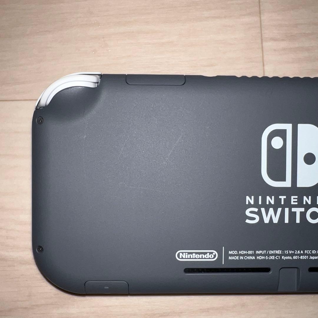 ニンテンドー　switch lite スイッチ　グレー　正規品　充電器、箱付き