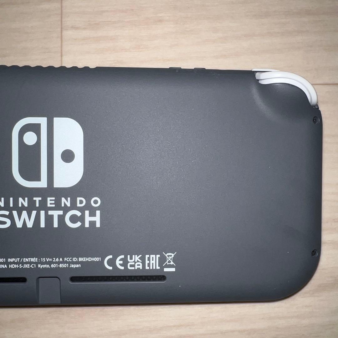 ニンテンドー　switch lite スイッチ　グレー　正規品　充電器、箱付き