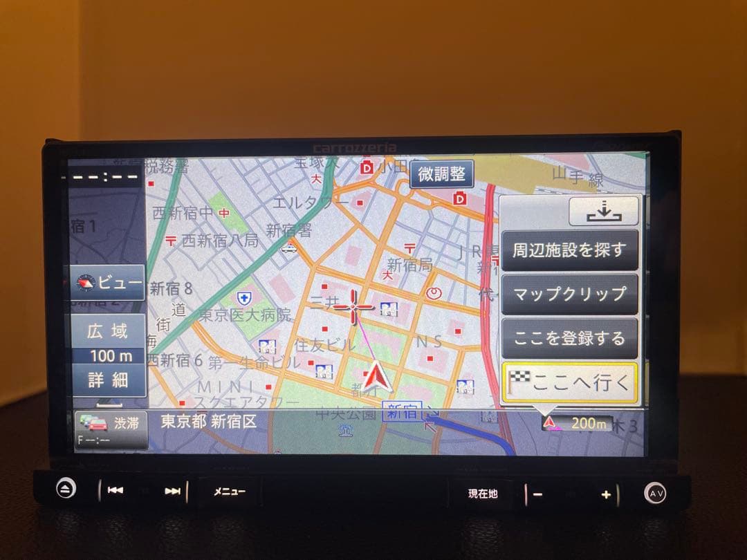 楽ナビAVIC-RZ801-D 2025年地図最新2.0.0.版最新オービス