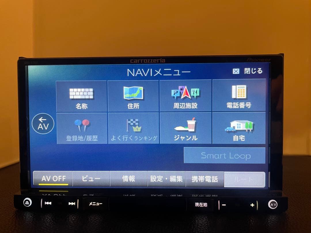 楽ナビAVIC-RZ801-D 2025年地図最新2.0.0.版最新オービス