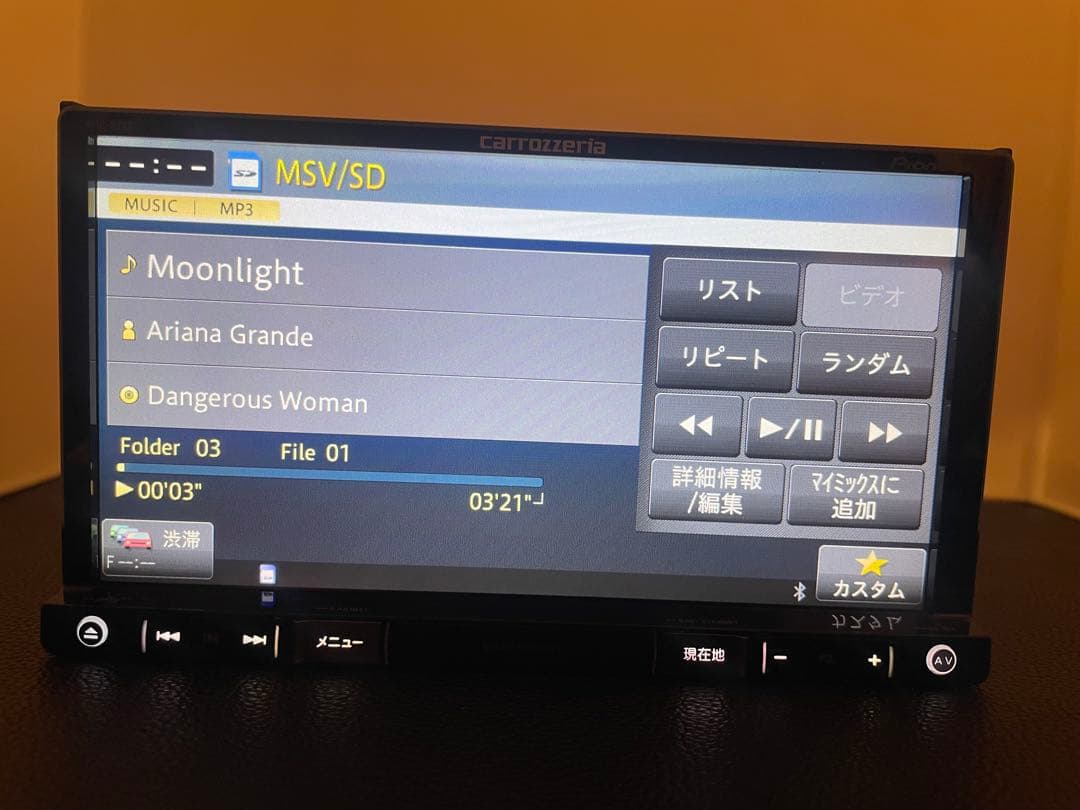 楽ナビAVIC-RZ801-D 2025年地図最新2.0.0.版最新オービス