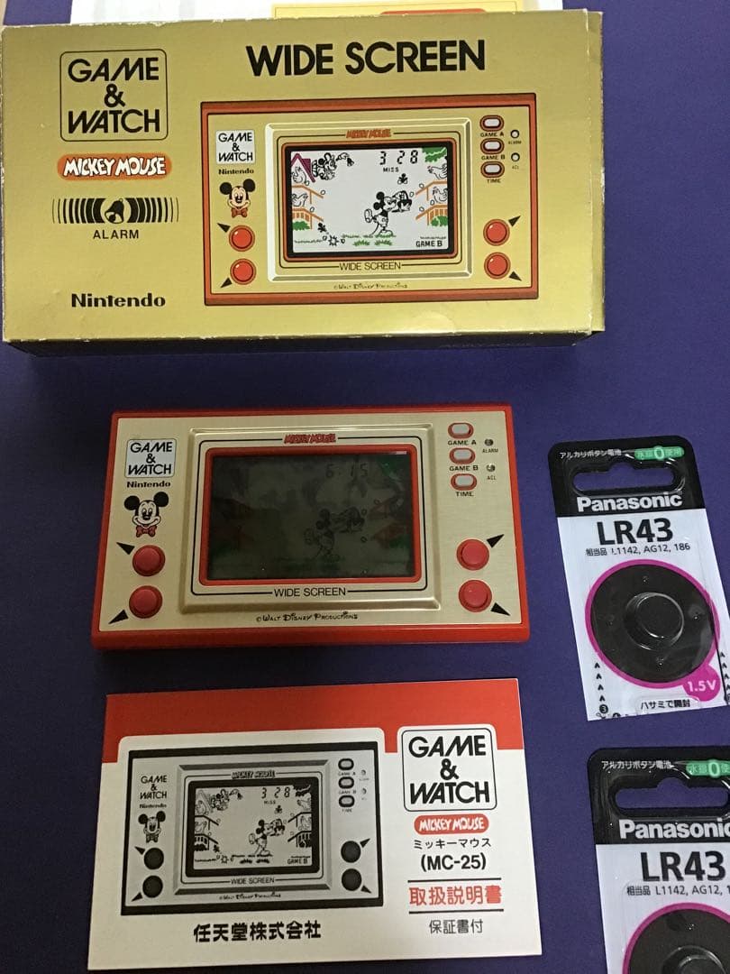 ゲームウォッチ　ミッキーマウス　レア　動作確認済