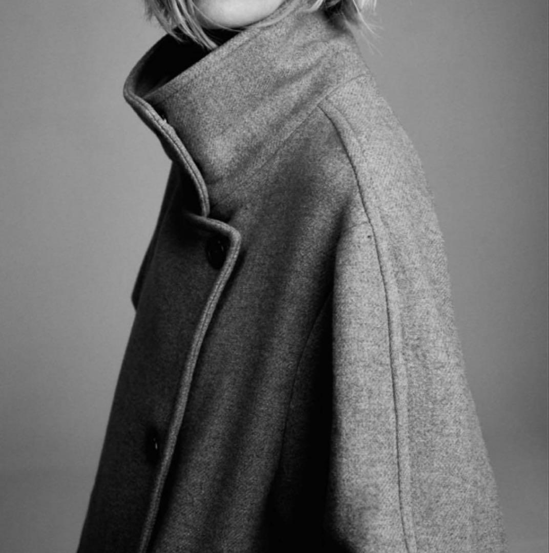 【q】ZARA ザラ　ウールオーバーサイズコート