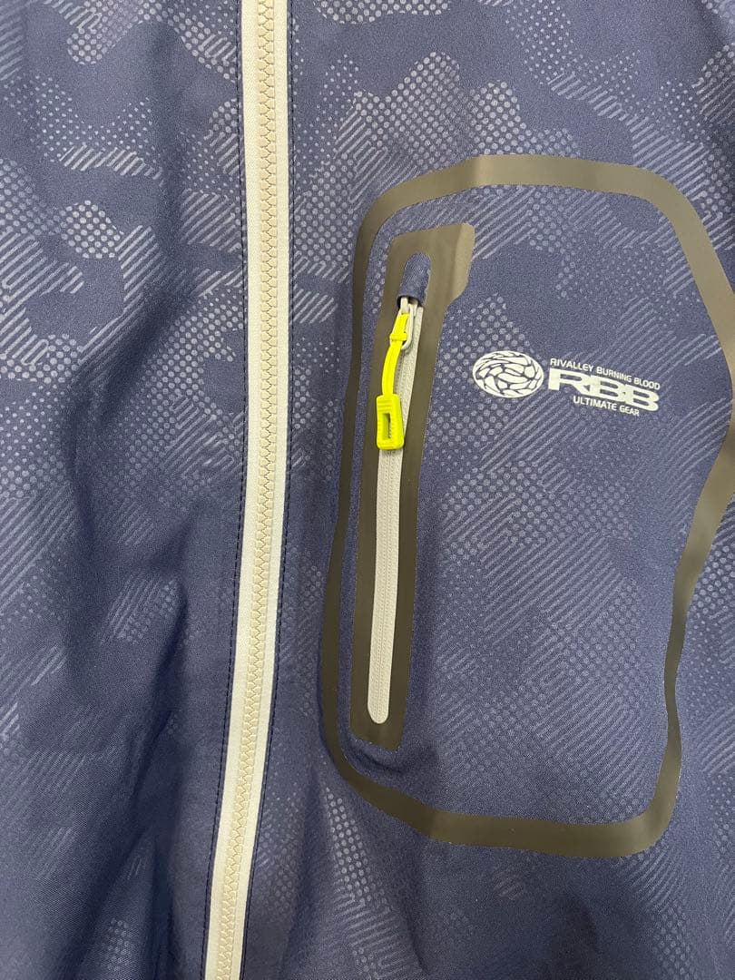 RBB ネイビー迷彩レインウェア　Lサイズ