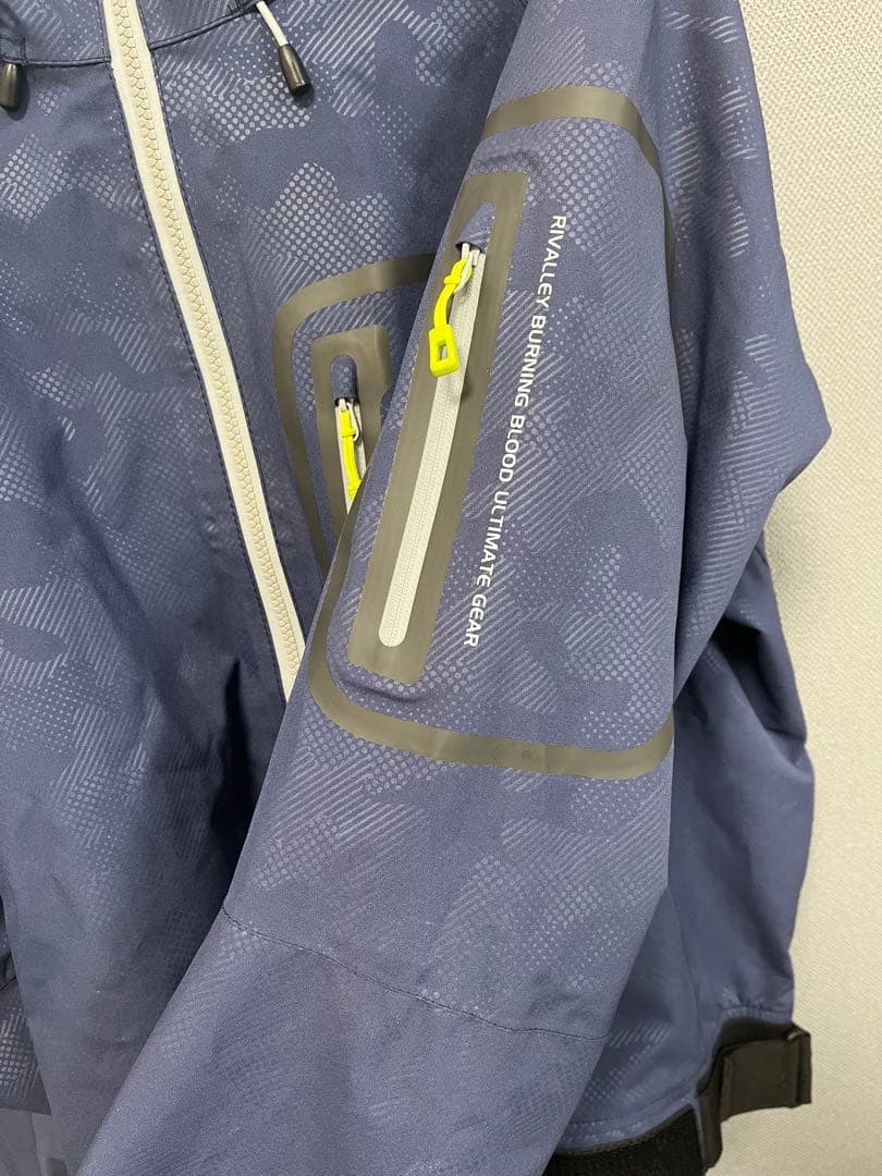 RBB ネイビー迷彩レインウェア　Lサイズ