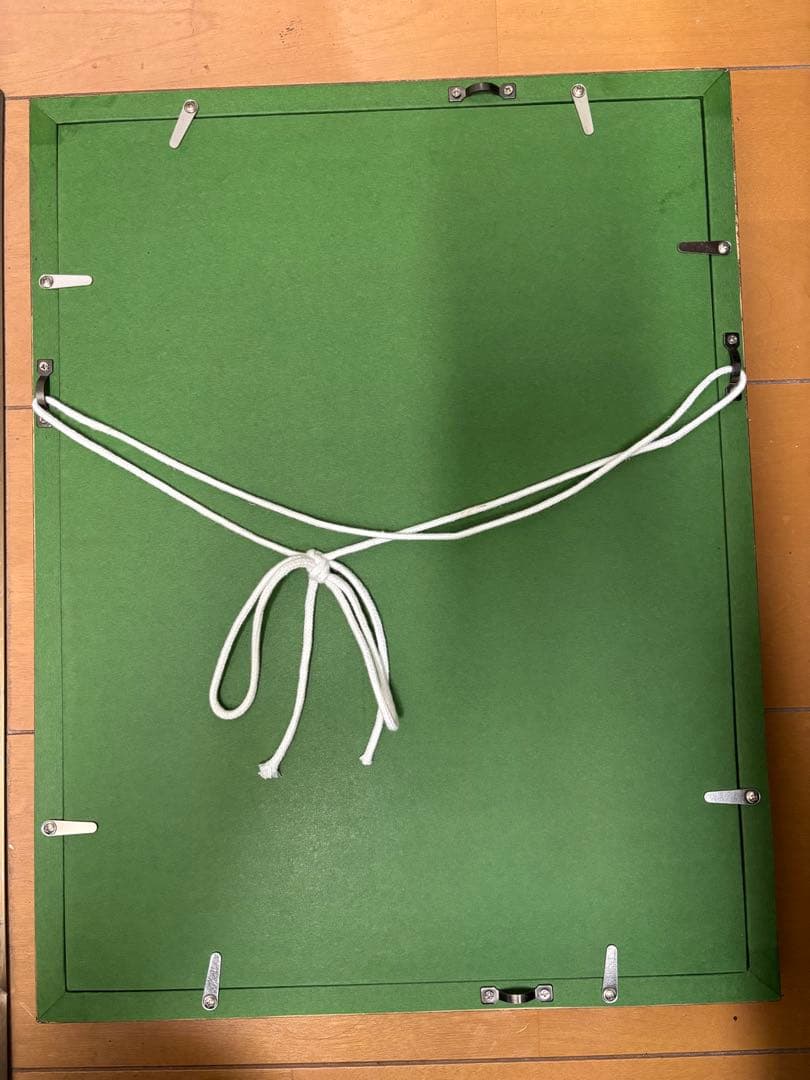 早川義孝　「緑いときの中で」　版画　ダイヤモンドスクリーニング 額装有り　小鳥