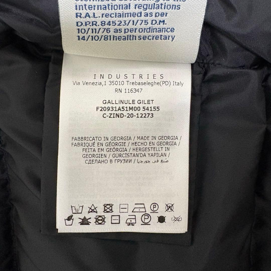 【新品同様】モンクレール GALLINULE ダウンベスト　ブラック サイズ00