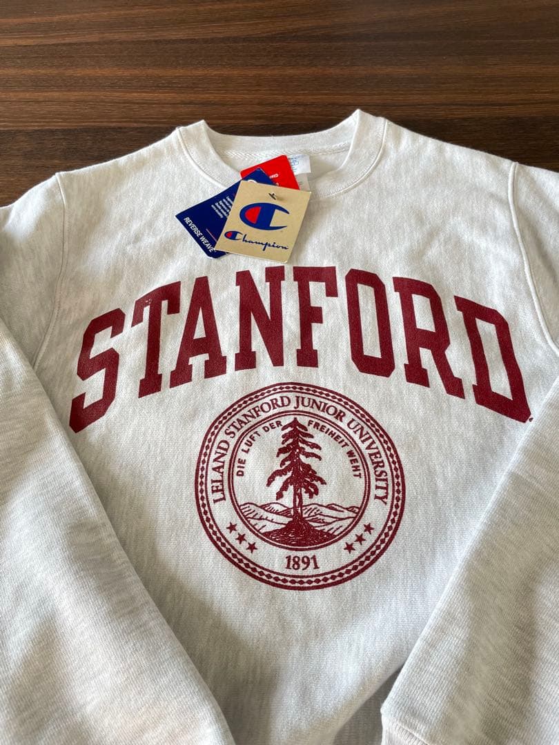 新品 裏起毛 Champion スタンフォード大学 スウェット