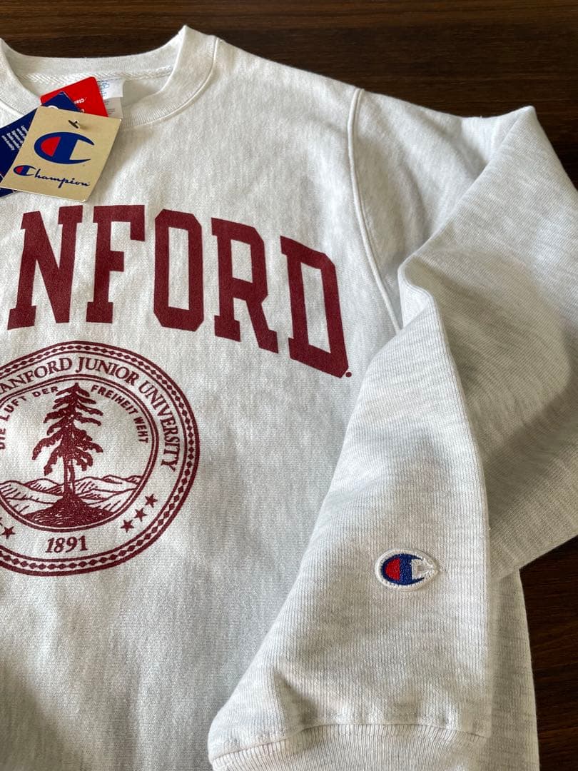 新品 裏起毛 Champion スタンフォード大学 スウェット