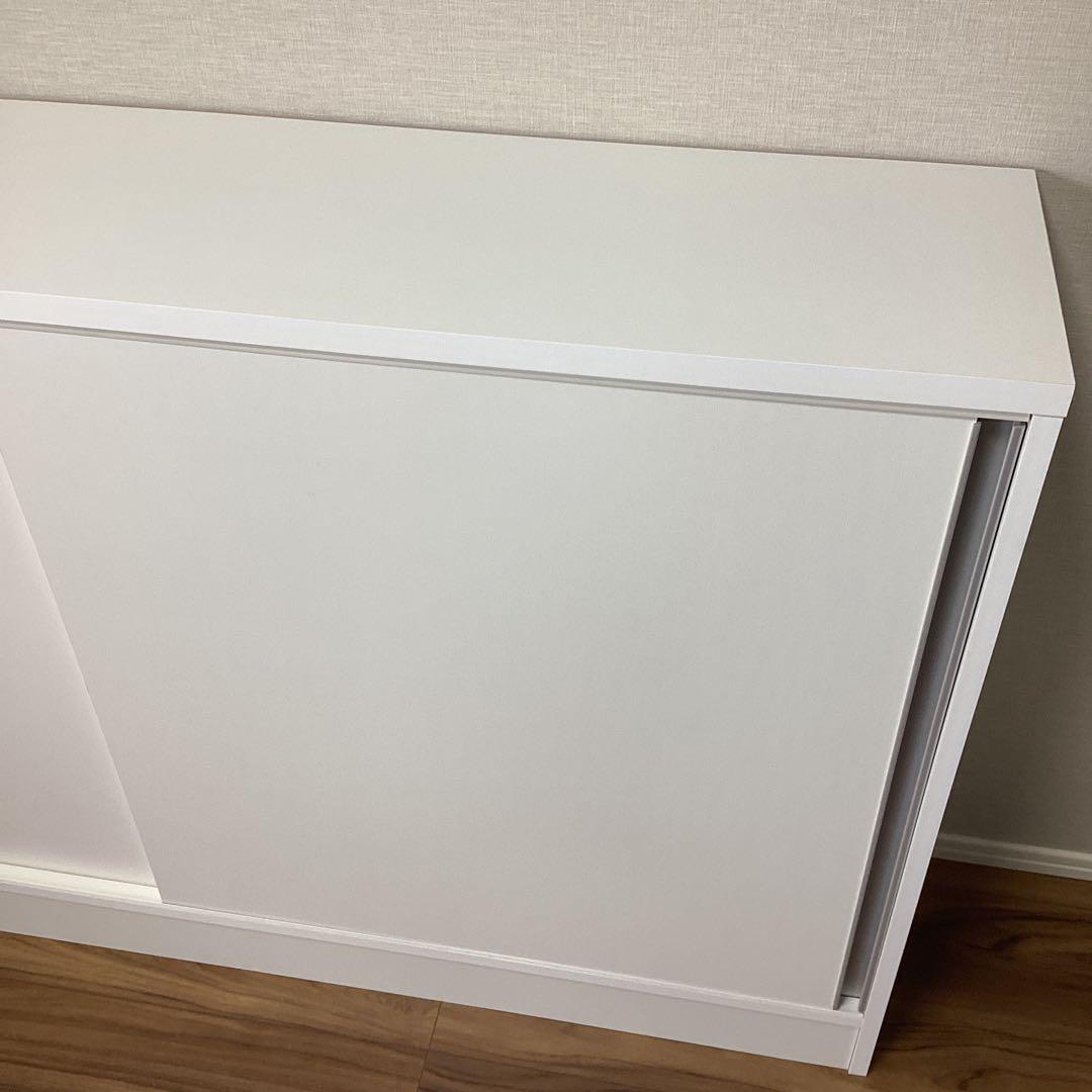 【組立済/送料込】ディノス　カウンター下収納　引き戸収納庫　日本製