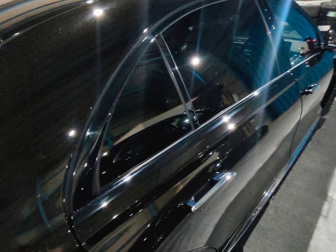 ベンツ　Sクラス　W223 ブラックモール カッティング済みラッピングモール