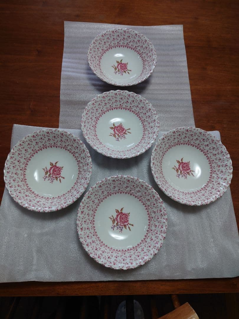 ゆんさん用ジョンソンブラザーズ ローズブーケ　スープ皿5枚諸々