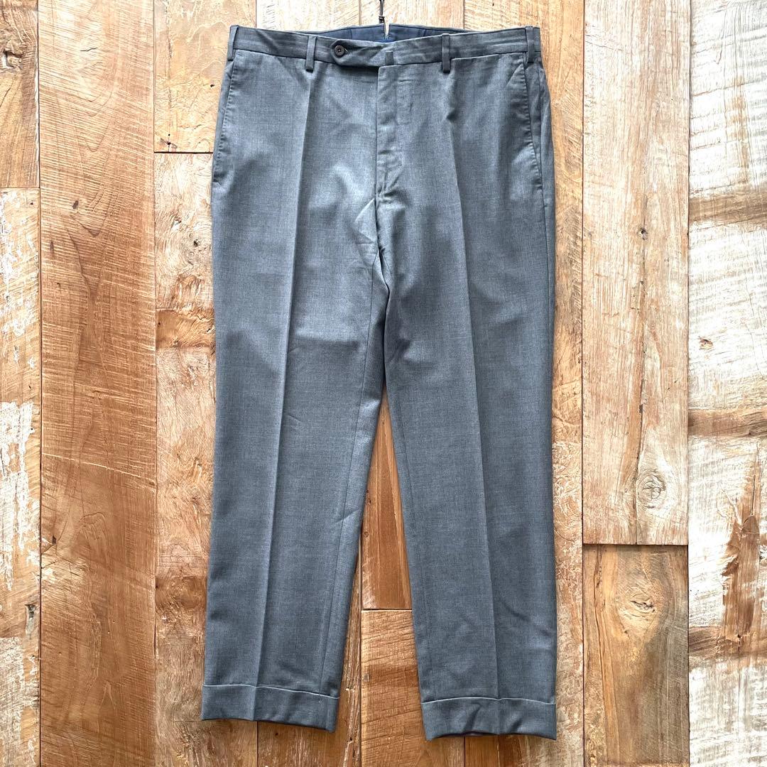 【美品】INCOTEX SUPER100'S ウール スラックス パンツ 52
