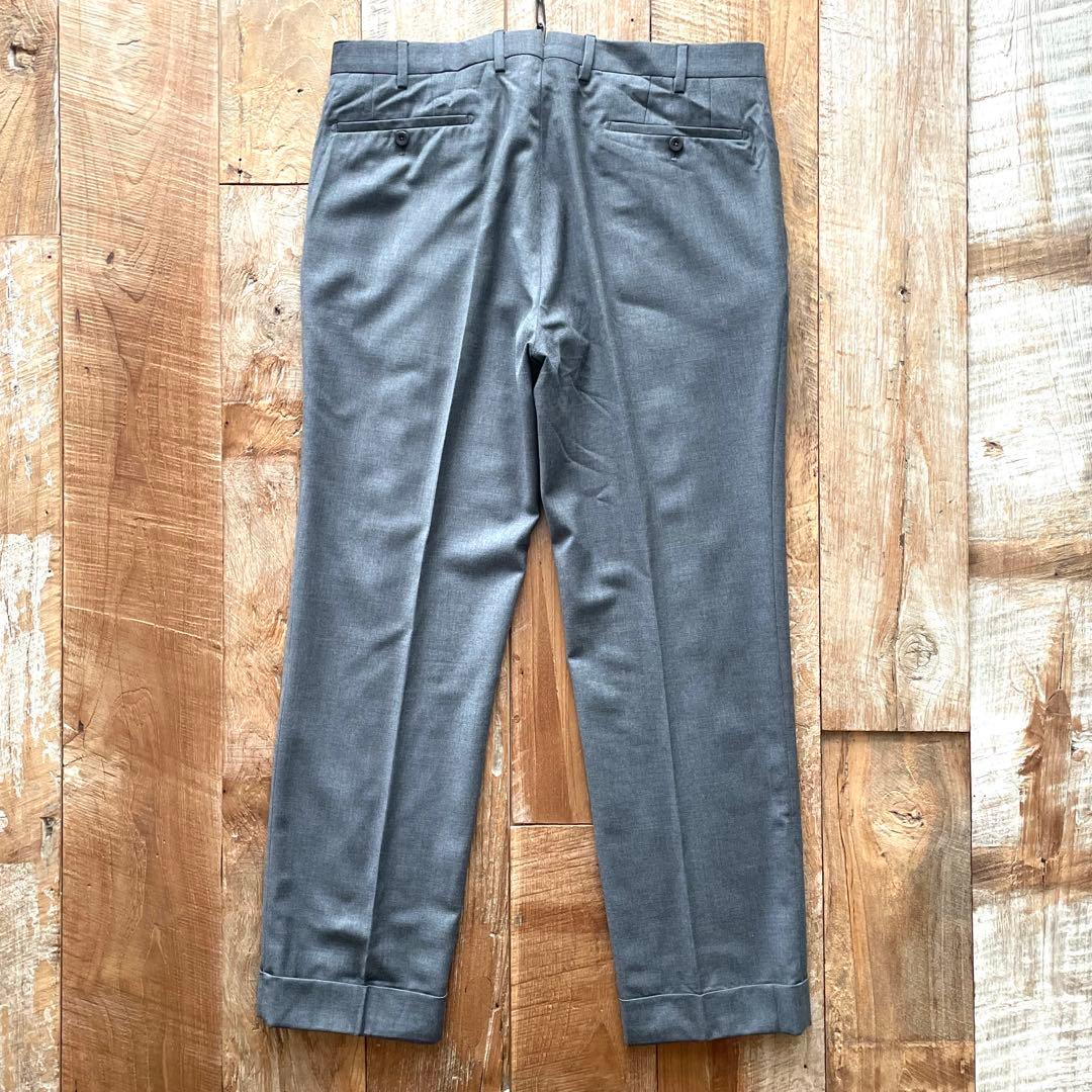 【美品】INCOTEX SUPER100'S ウール スラックス パンツ 52