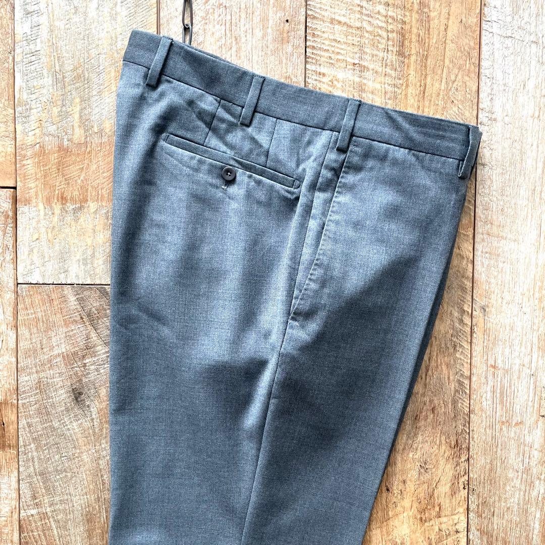 【美品】INCOTEX SUPER100'S ウール スラックス パンツ 52