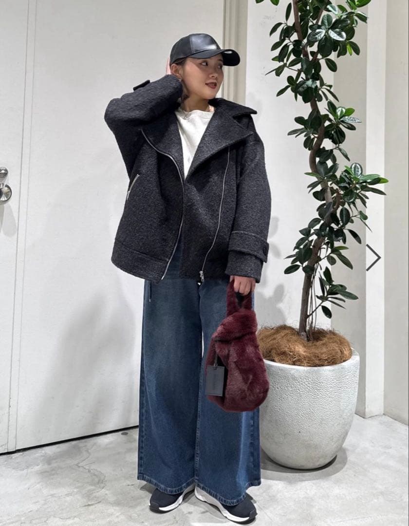 【新品未使用】BAYFROW ウーリーライダースコート