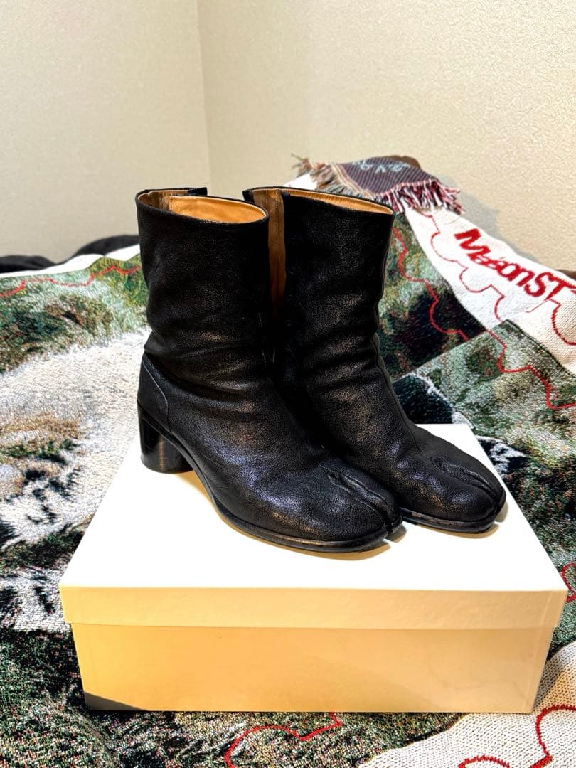 マルジェラ 足袋ブーツ 43 ラクダ革 6cmヒール