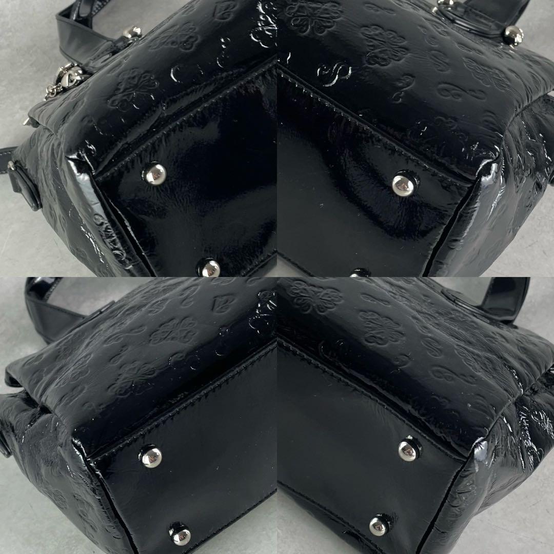 【未使用級✨】アナスイ 2way エナメル ショルダーバッグ ハンドバッグ