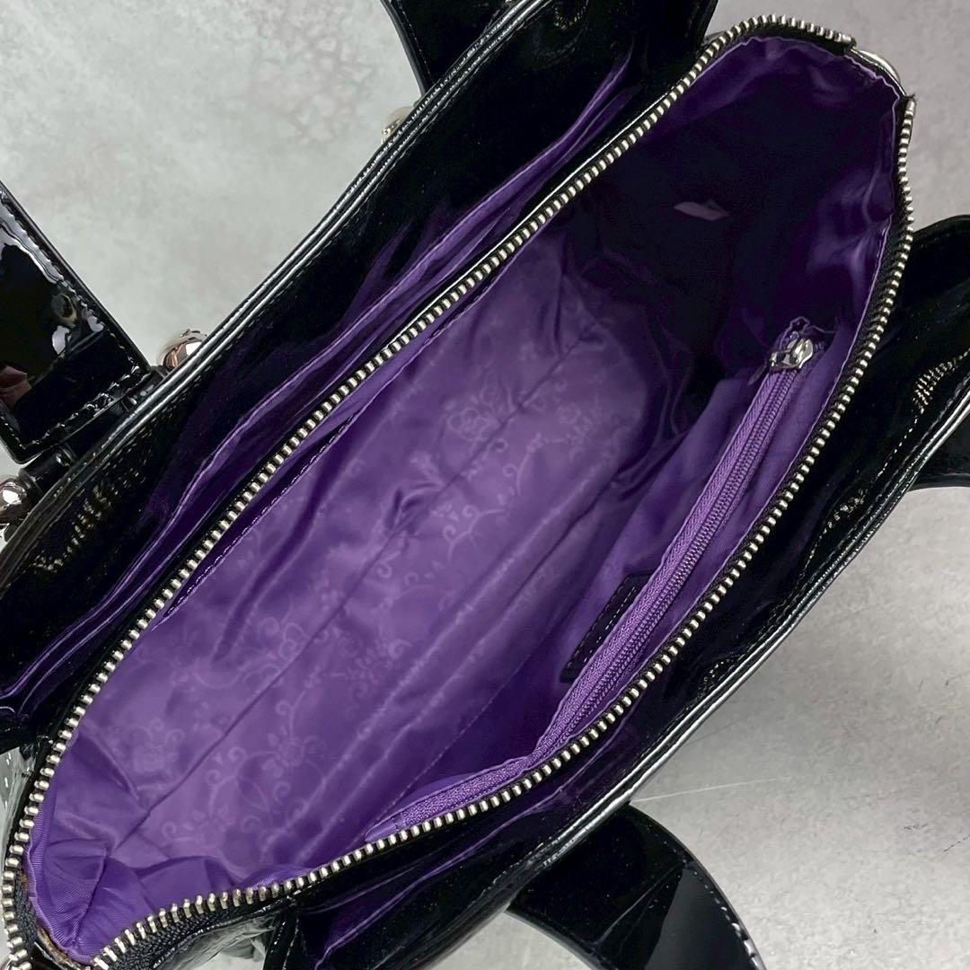 【未使用級✨】アナスイ 2way エナメル ショルダーバッグ ハンドバッグ