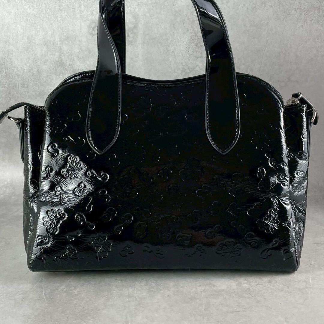 【未使用級✨】アナスイ 2way エナメル ショルダーバッグ ハンドバッグ