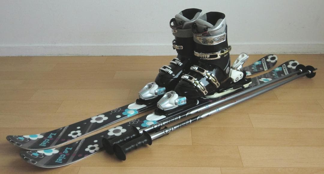 ■■送料無料■サロモン■女性用スキーセット■131/23-23.5■メンテ付■■