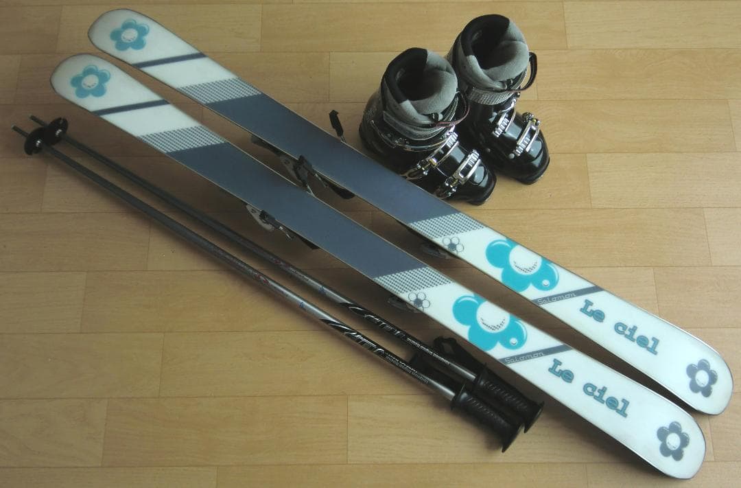 ■■送料無料■サロモン■女性用スキーセット■131/23-23.5■メンテ付■■