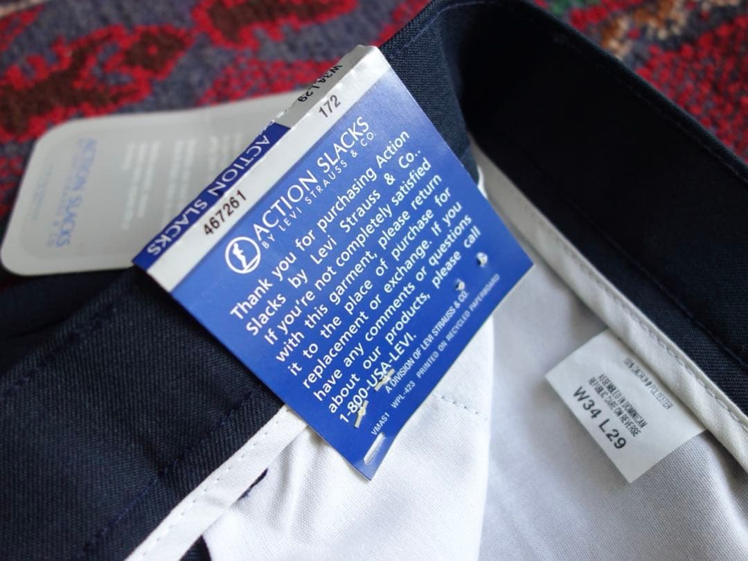 Levi's アクションスラックス action slacks w34 未使用