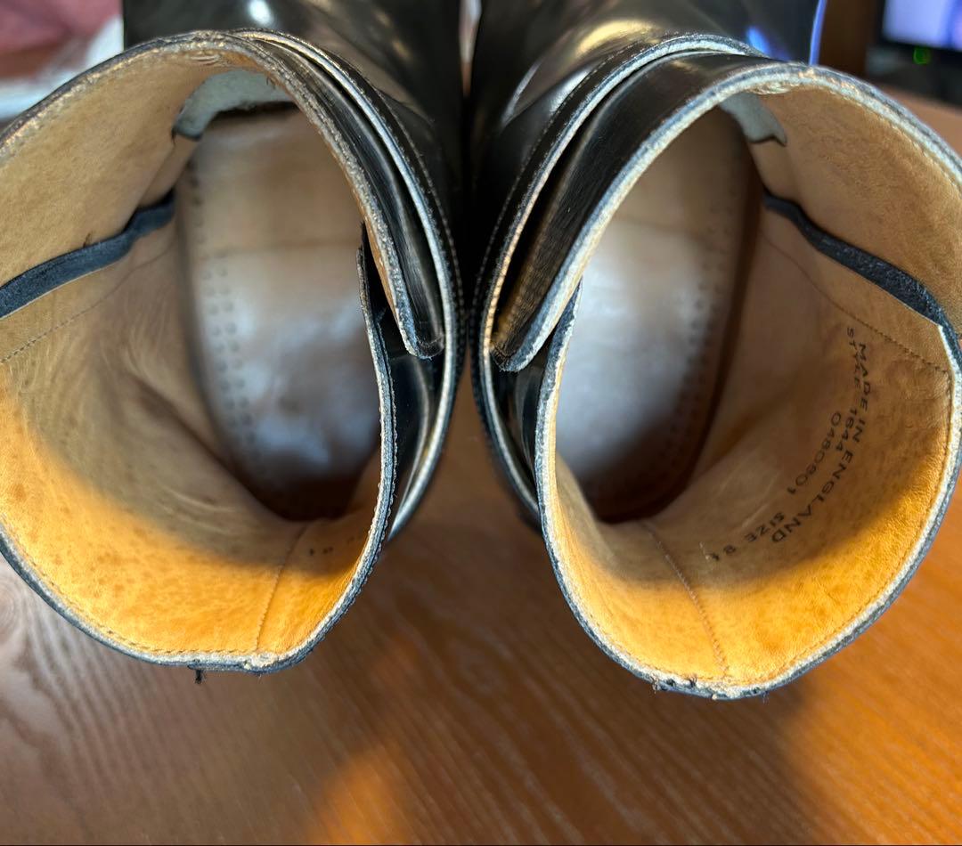 ★英国ハンドクラフト★ブラックレザージョッパーブーツ【状態良】検トリッカーズ