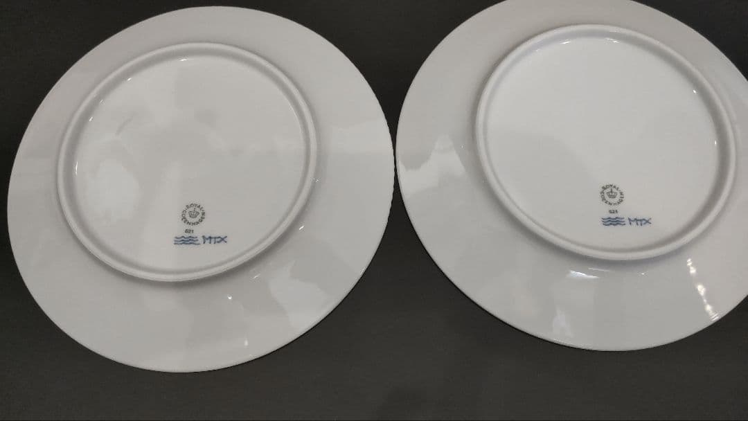 【新品】ロイヤルコペンハーゲン　ブルーエレメンツ　プレート22cm　２枚