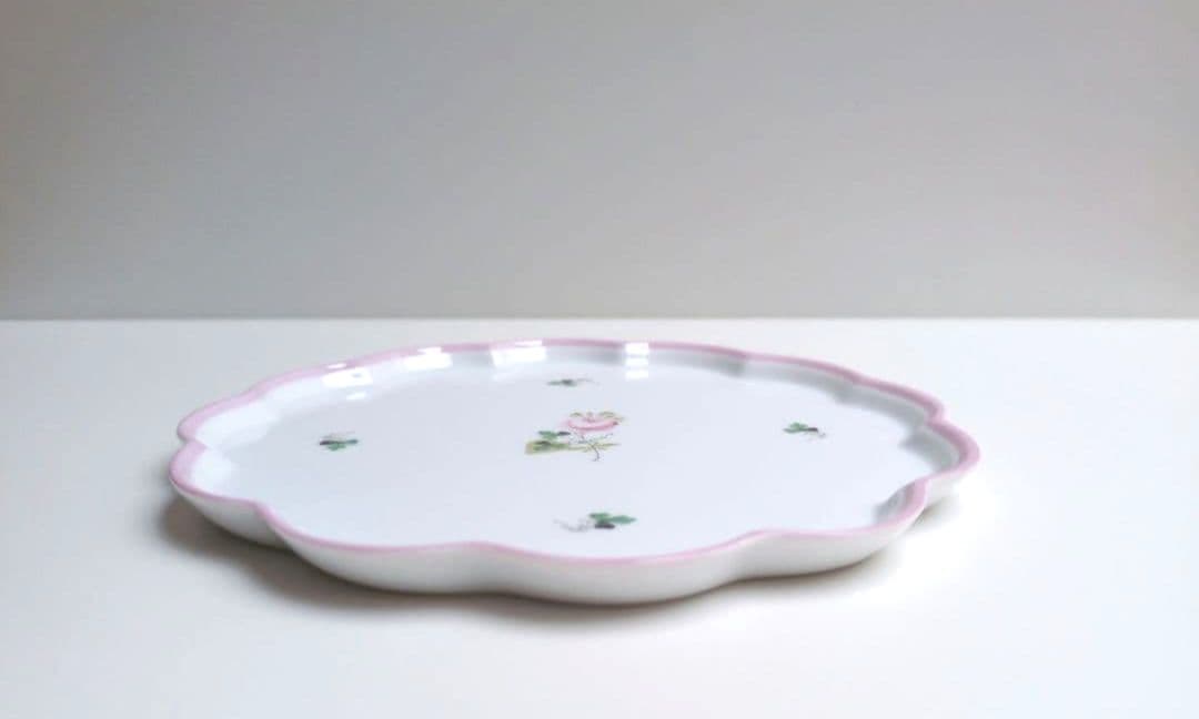 ✩希少品✩　ヘレンド　ウィーンの薔薇　ピンク　花形プレート