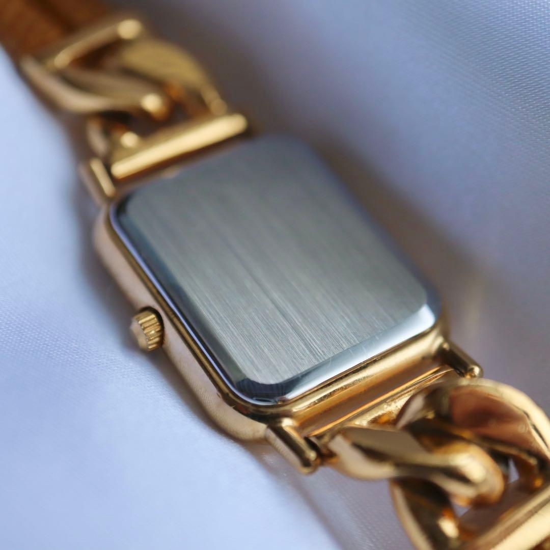 LOEWE ゴールド アナグラム キャメル ヴィンテージ 腕時計 1398