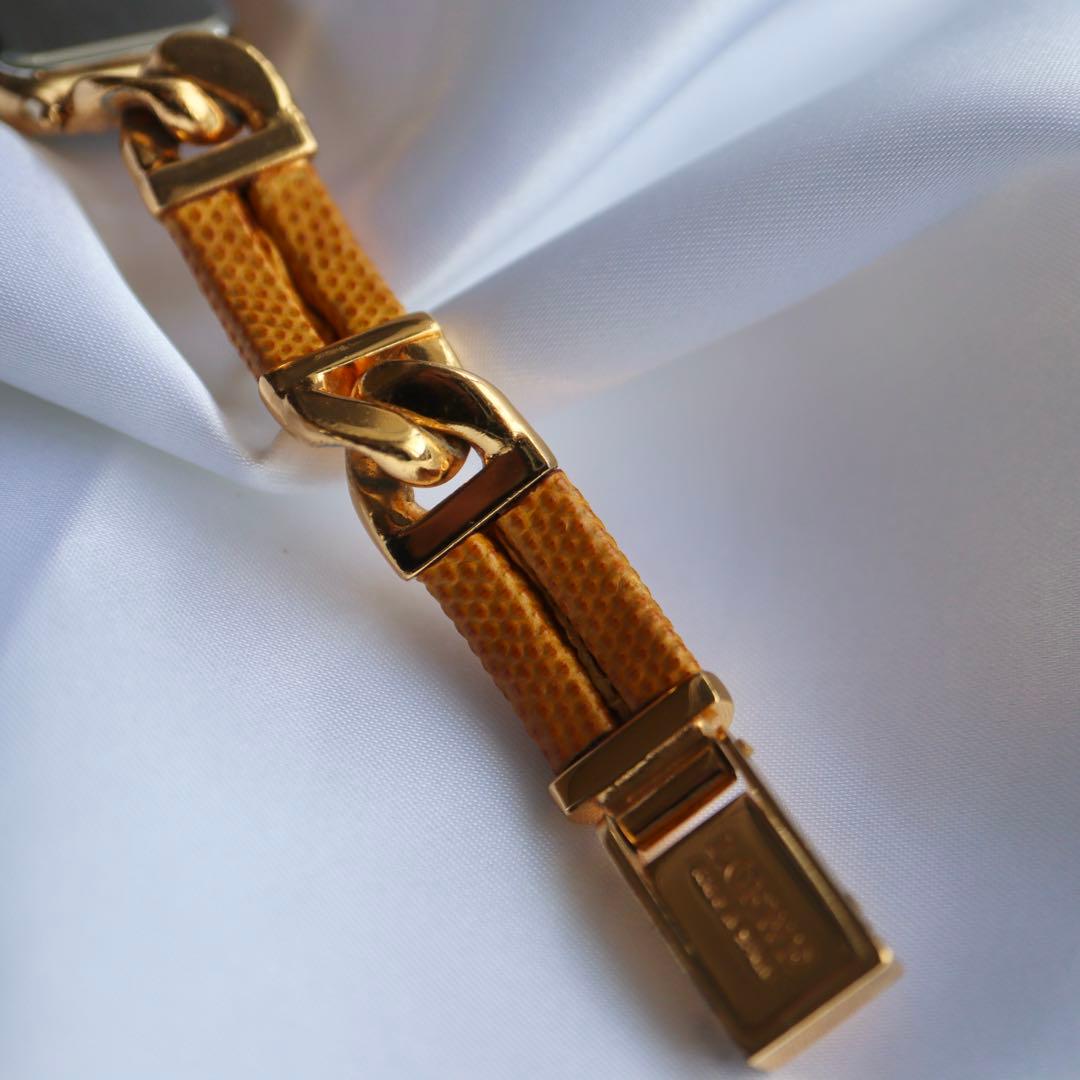 LOEWE ゴールド アナグラム キャメル ヴィンテージ 腕時計 1398