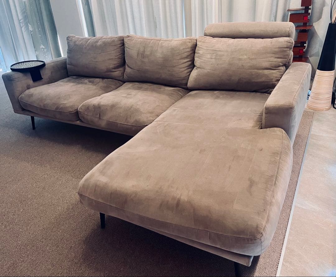 BoConceptソファCarltonグレー 人工スエード生地