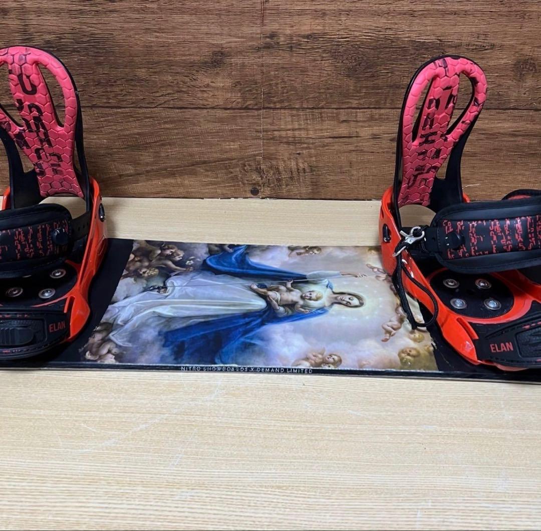 NITRO ナイトロ ダブルキャンバー　メンズスノーボード４点セット　メンテ済み