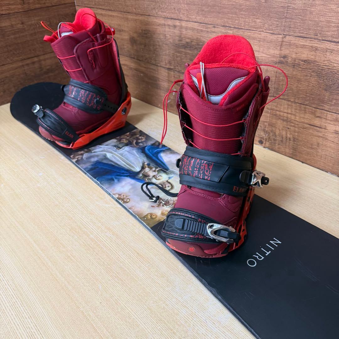 NITRO ナイトロ ダブルキャンバー　メンズスノーボード４点セット　メンテ済み