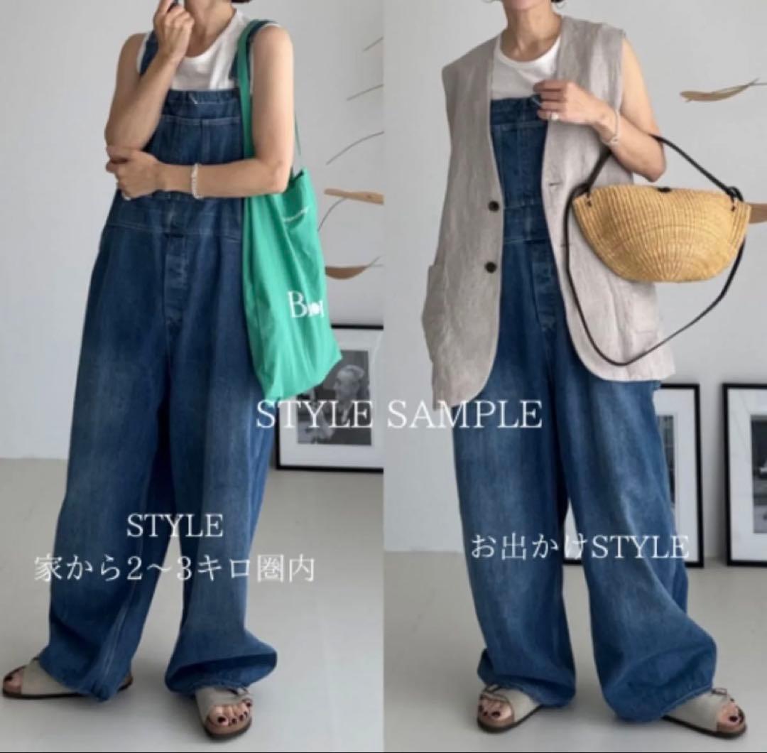 サロペット・オーバーオール・オールインワン ARGUE OVERSIZED LADY OVERALL DENIM
