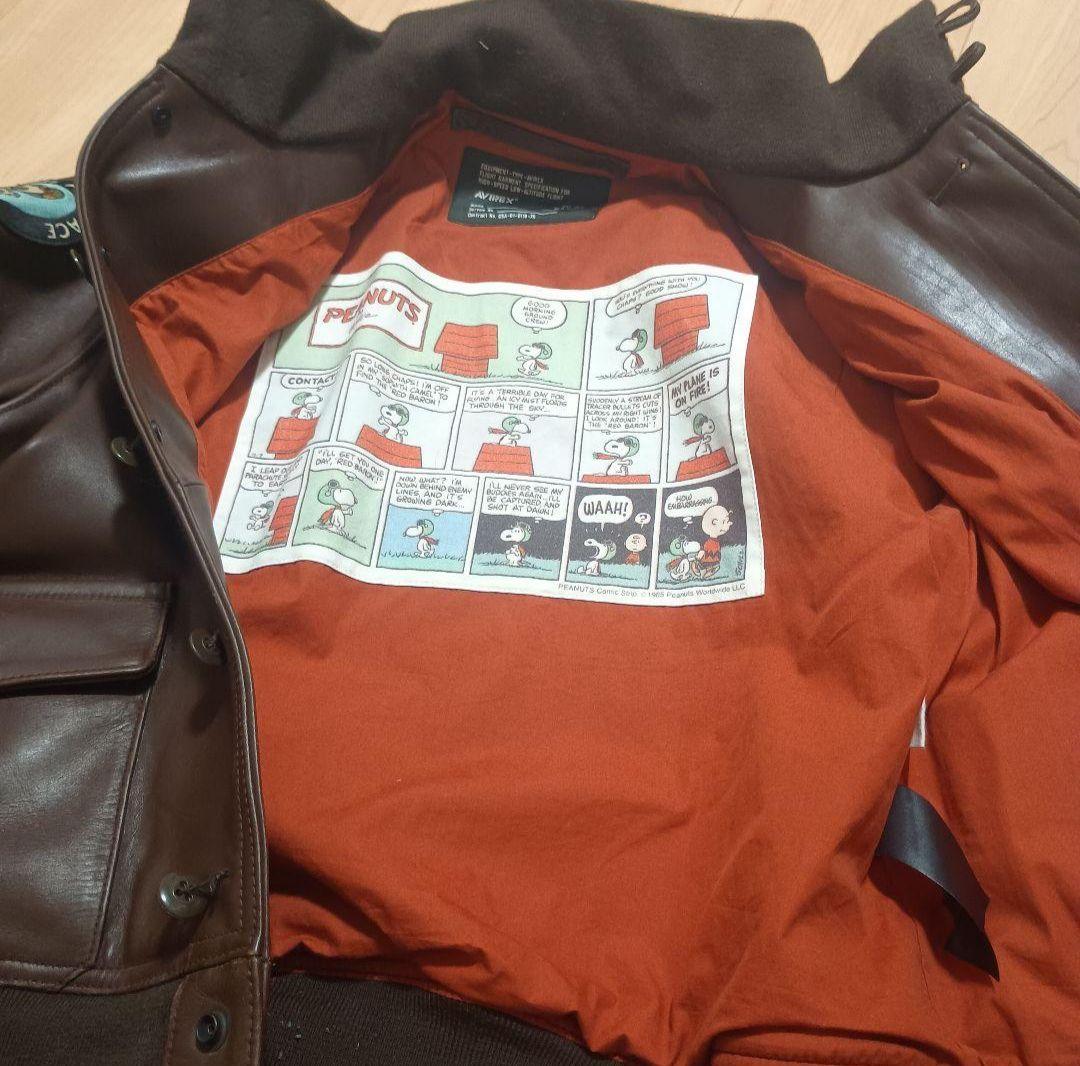 希少 AVIREX PEANUTS A-1 FLYINGACE スヌーピーコラボ