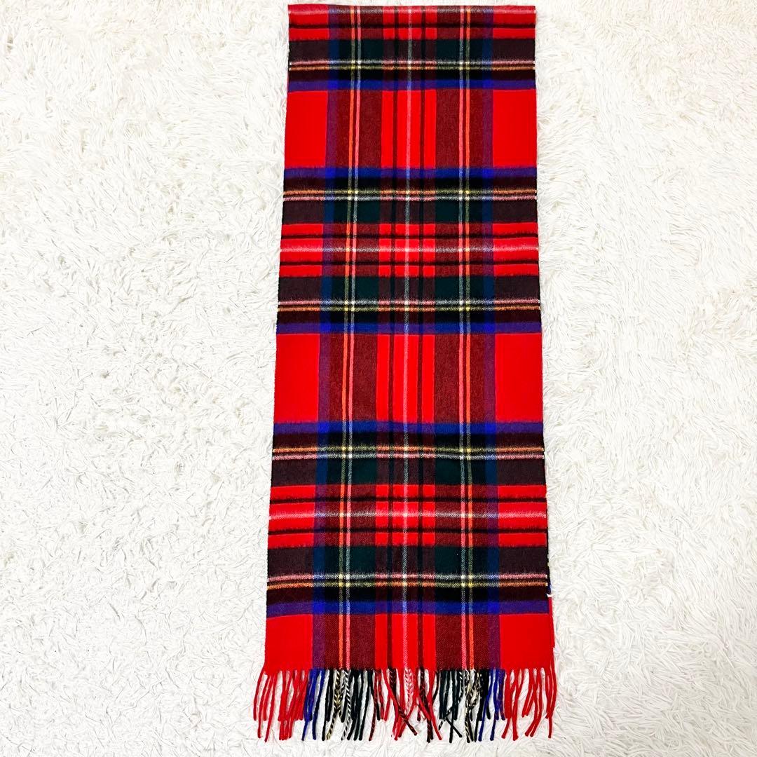 ✨極美品✨ジョンストンズ　中判　カシミヤ　ストール　ロイヤルスチュワート