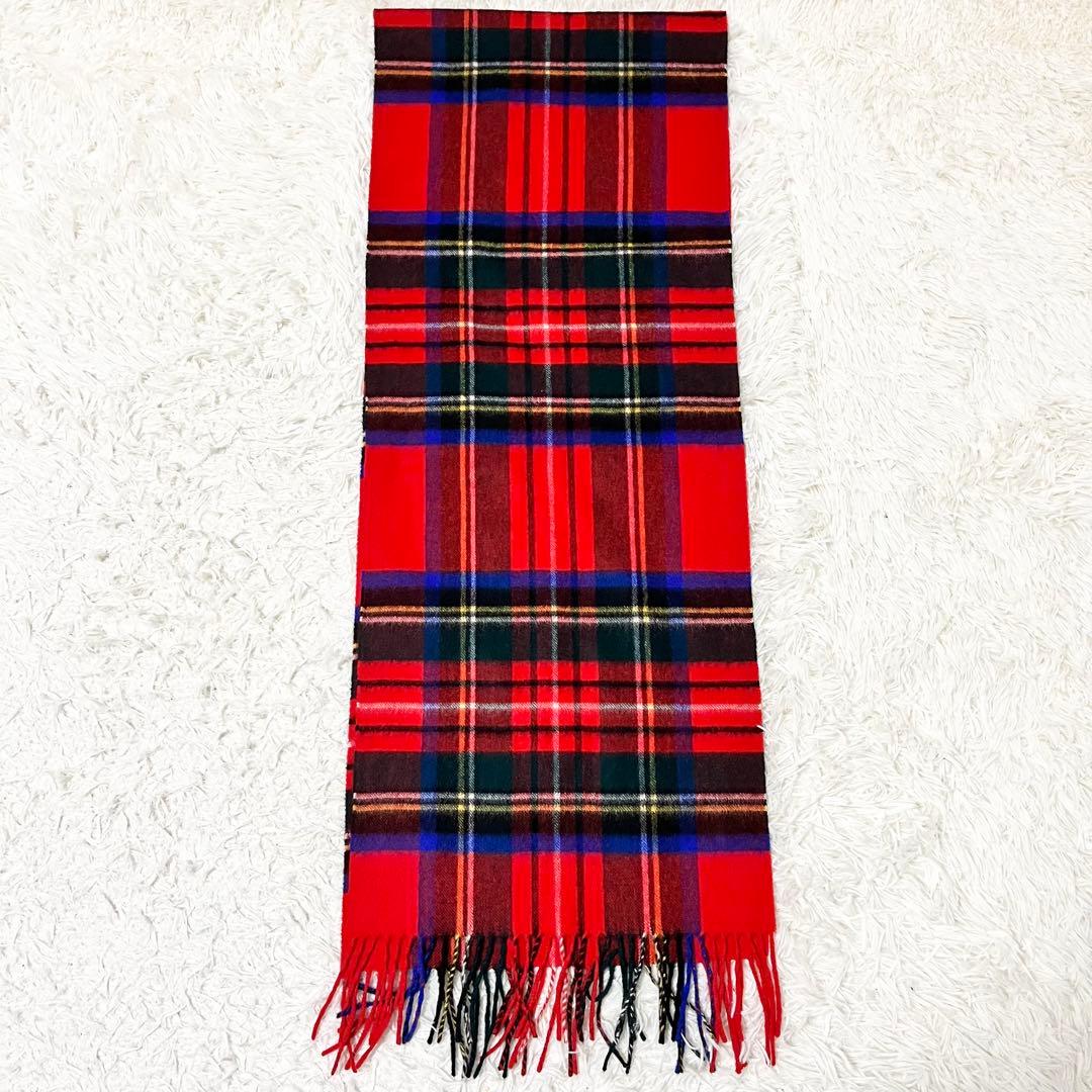 ✨極美品✨ジョンストンズ　中判　カシミヤ　ストール　ロイヤルスチュワート